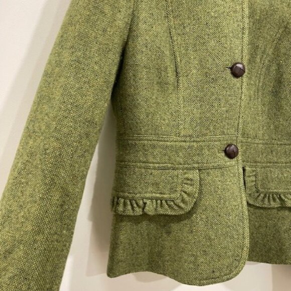 J. Crew Green Wool Blazer - Picture 3 of 10
